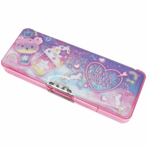 子供用筆箱 グッズ 両面開き ソフト ペンケース ハートネオン 年新入学 女の子向け キャラクターのシネマコレクション 通販 Paypayモール