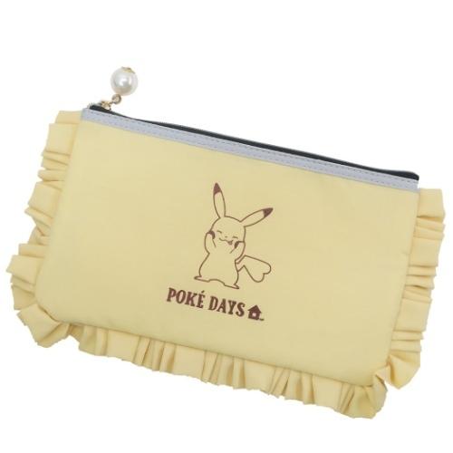 コスメポーチ ポケモン マルチポーチ ポケットモンスター ピカチュウ ライトイエロー 抗菌 化粧ポーチ 小物入れ ギフト雑貨 プレゼント キャラクターのシネマコレクション 通販 Paypayモール
