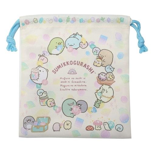 すみっコぐらし グッズ 巾着袋 キャラクター きんちゃくポーチ S