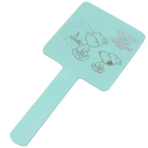 スヌーピー ハンドミラー 手鏡 グリーン ピーナッツ キャラクター グッズ Surajinformatics Com