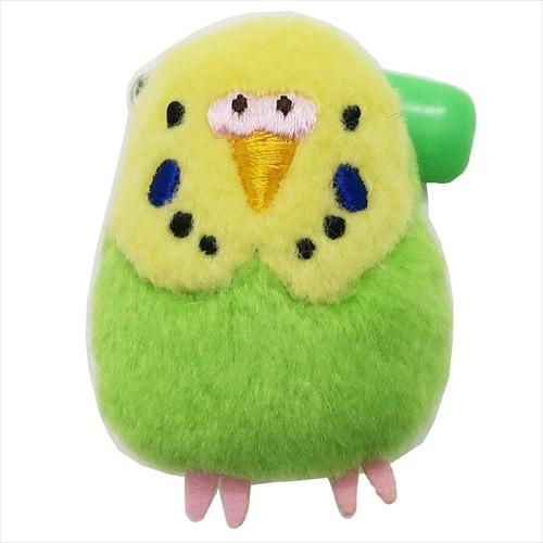 ぬいぐるみバッジ セキセイインコ GR グッズ バッジ アニマル ぬいぐるみバッジ セキセイインコ GR グッズ バッジ アニマル