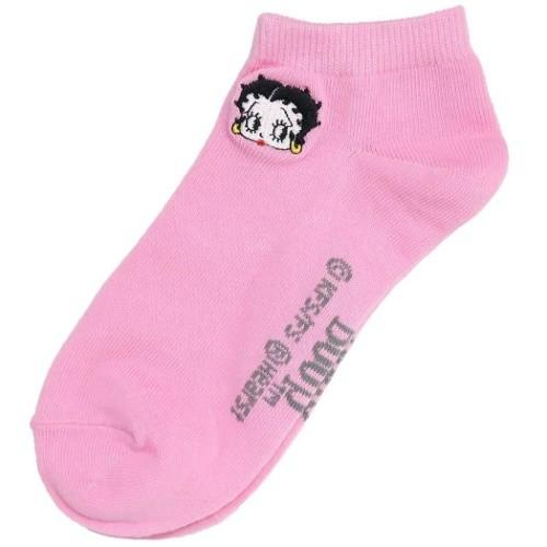 ベティブープ グッズ 女性用 靴下 レディース アンクル 刺繍 ソックス ピンク Betty Boop キャラクター キャラクターのシネマコレクション 通販 Paypayモール