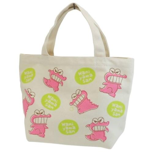 クレヨンしんちゃん グッズ ランチバッグ アニメキャラクター マチ付き コットンバッグ ワニ山さん キャラクターのシネマコレクション 通販 Paypayモール