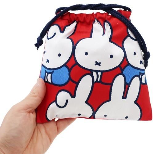 ミッフィー グッズ 巾着袋 きんちゃくポーチ ミッフィー ダーン 整列 ディックブルーナ 絵本キャラクター キャラクターのシネマコレクション 通販 Paypayモール