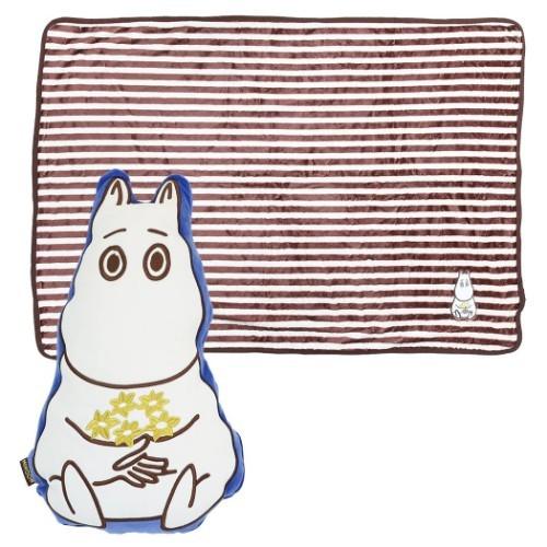 ブランケット in クッション ムーミン ひざ掛け毛布 北欧 Moomin 花束 ウォーマー雑貨 キャラクター プレゼント 男の子 女 バレンタイン｜cinemacollection