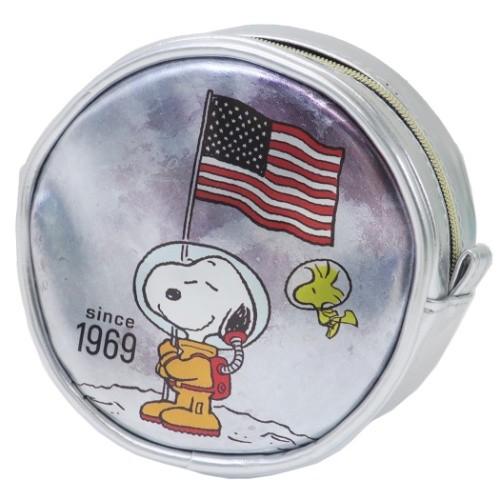 スヌーピー ピーナッツ グッズ コスメポーチ 丸形 コスメティックポーチ フラッグ マーズ スモールプラネット キャラクターのシネマコレクション 通販 Paypayモール