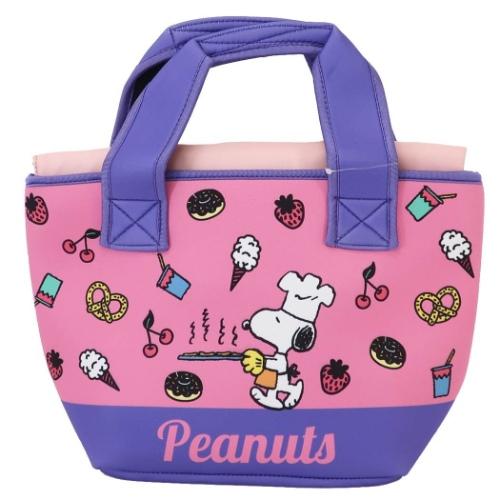 ピーナッツ ランチバッグ 保温保冷ポーチ付き ミニトート スヌーピー フード＆スイーツ スモールプラネット お弁当かばん【セール】 プレゼン