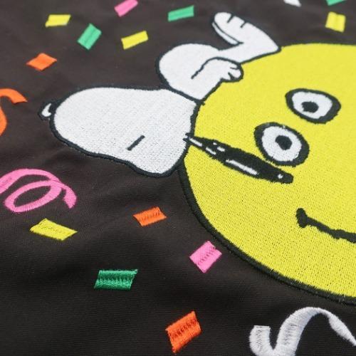 スヌーピー ピーナッツ キャラクター 巾着袋 刺繍 きんちゃくポーチ お昼寝 Bk スモールプラネット キャラクターのシネマコレクション 通販 Paypayモール