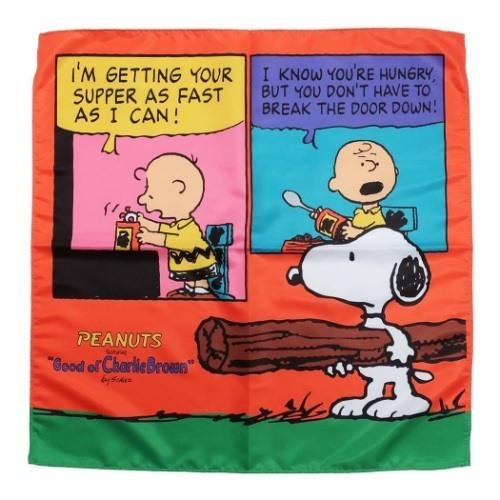スヌーピー ピーナッツ キャラクター 大判はんかち バンダナ コミック スモールプラネット キャラクターのシネマコレクション 通販 Paypayモール