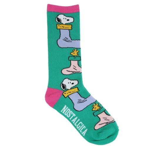スヌーピー ピーナッツ キャラクター 女性用靴下 レディース ロングソックス Socks Bl スモールプラネット キャラクターのシネマコレクション 通販 Paypayモール