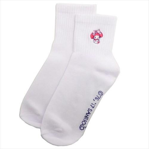 マイメロディ 女性用 白 靴下 レディース ワンポイント 刺繍 ソックス サンリオ スクールソックス キャラクター グッズ キャラクターのシネマコレクション 通販 Paypayモール