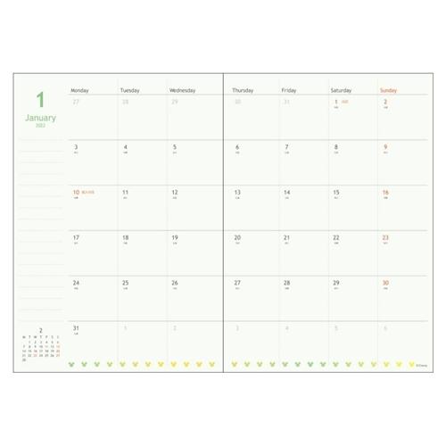 ミッキーマウス 手帳 22 B6 マンスリー マーク クラシック ディズニー サンスター文具 キャラクター スケジュール帳 キャラクターのシネマコレクション 通販 Paypayモール