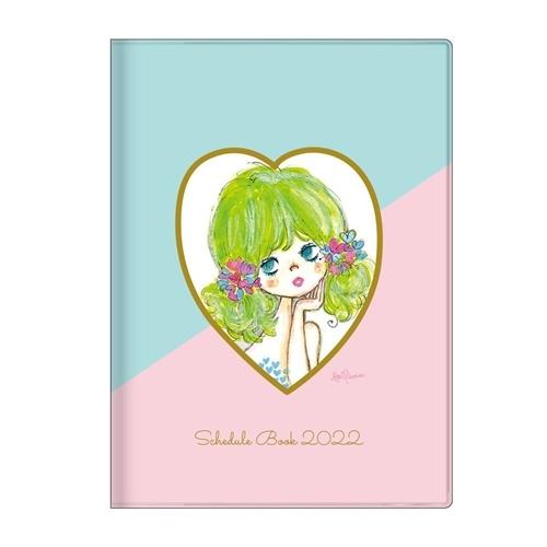 水森亜土 手帳 22年 A6 マンスリー ハート サンスター文具 キャラクター スケジュール帳 キャラクターのシネマコレクション 通販 Paypayモール