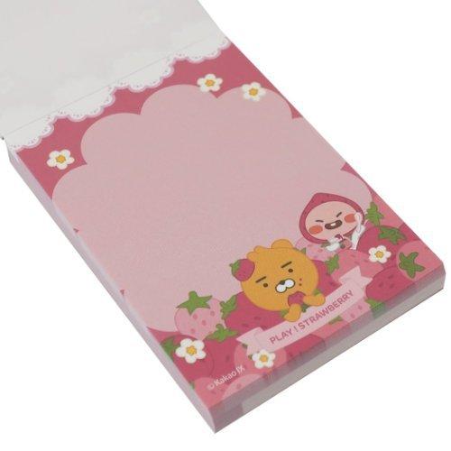 カカオフレンズ ミニメモ メモ帳 いちご Kakao Friends キャラクター グッズ キャラクターのシネマコレクション 通販 Paypayモール