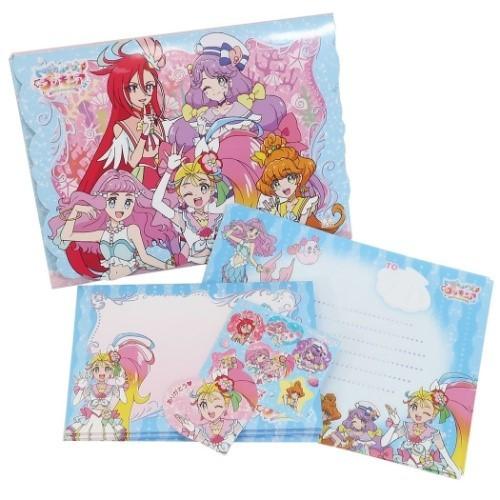 レターセット トロピカルージュプリキュア ケース付き 手紙セット 便箋 封筒 ミニカード 女の子向け 幼稚園 小学生 アニメキャラクター キャラクターのシネマコレクション 通販 Paypayモール