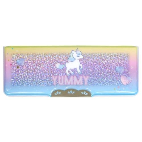 小学生 筆箱 グッズ コンパクトふでいれ ヨコピタ ホログラム 両面開き ソフト ペンケース 子供 女の子 スイートユニコーン 新入学 キャラクターのシネマコレクション 通販 Paypayモール