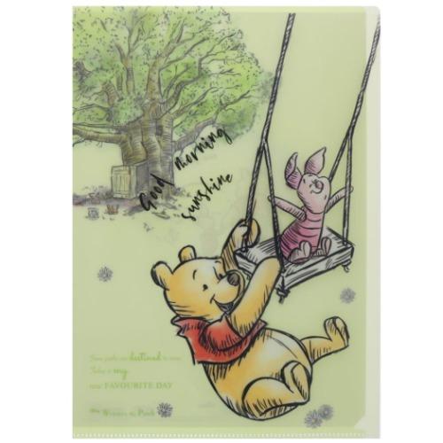 シングル クリアファイル ダイカットフラップ付き くまのプーさん ファイル ディズニー グリーン 新学期準備文具 小学生 中学生 高校生 大人 キャラクター キャラクターのシネマコレクション 通販 Paypayモール