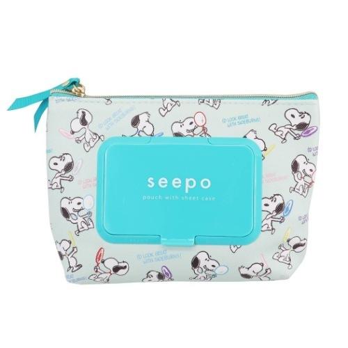 スヌーピー シートケース付き 機能性 ポーチ Seepo シーポ ミントグリーン ピーナッツ キャラクター キャラクターのシネマコレクション 通販 Paypayモール