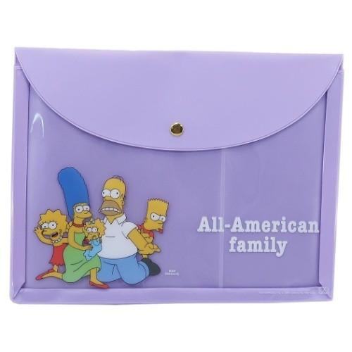 シンプソンズ A5 ポケット付き フラットケース 書類収納ケース ファミリー The Simpsons サンスター文具 キャラクターのシネマコレクション 通販 Paypayモール