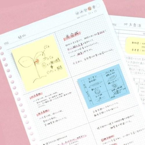 みおりん Study Time ルーズリーフ 26穴 B5 学習ノート まとめノート用 プレゼント 男の子 女の子 ギフト バレンタイン｜cinemacollection｜04