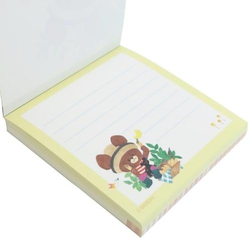サンスター文具 くまのがっこう スクエア メモ メモ帳 ピクニック 絵本