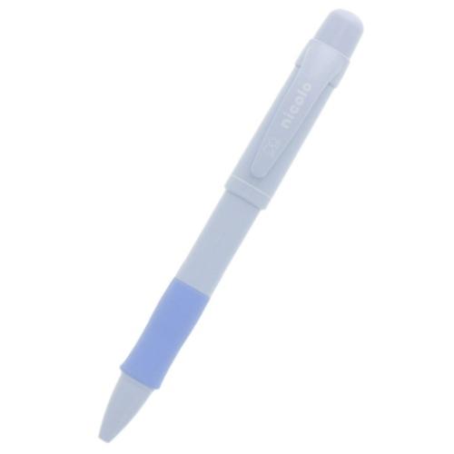 シャーペン 0.3 ＆ 0.5mm ダブル シャープ nicolo ニコロ ベビーブルー サンスター文具 新学期準備文具 機能性文房具 プレ