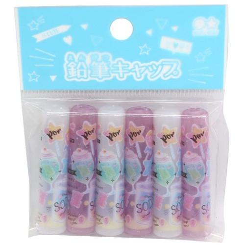 えんぴつカバー 6本セット 鉛筆キャップ スイーツスマイル 新入学 新学期準備文具 女の子向け キャラクターのシネマコレクション 通販 Paypayモール