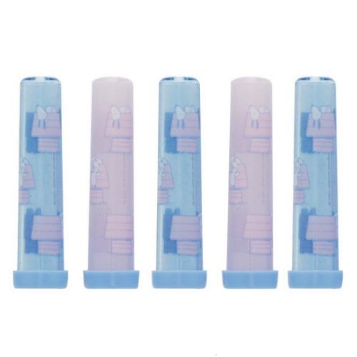 スヌーピー グッズ 鉛筆キャップ 売れ筋ランキングも ピーナッツ えんぴつカバー ブルー239円 キャラクター 5本セット