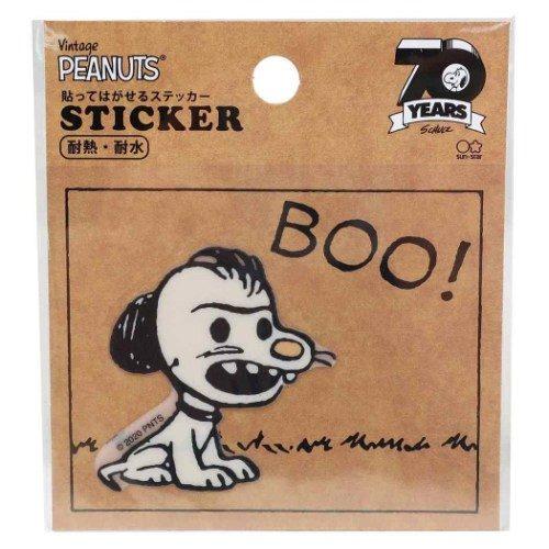 スヌーピー 70周年記念 海外最新 お面 防水 ダイカット ピーナッツ グッズ439円 ステッカー