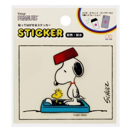 スヌーピー グッズ ギフ 包装 貼ってはがせるステッカー ピーナッツ キャラクター 体重計439円 Collection 防水 ステッカー Petit