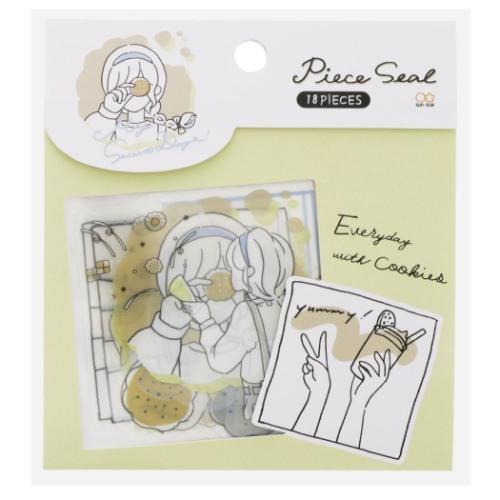 送料込 クリア ピースシールセット フレークシール My Sweet Days クッキー 手帳デコ プレゼント 男の子