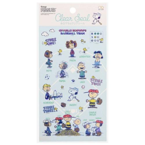 SNOOPY（スヌーピー） キャラクター シールシート ホログラム クリア