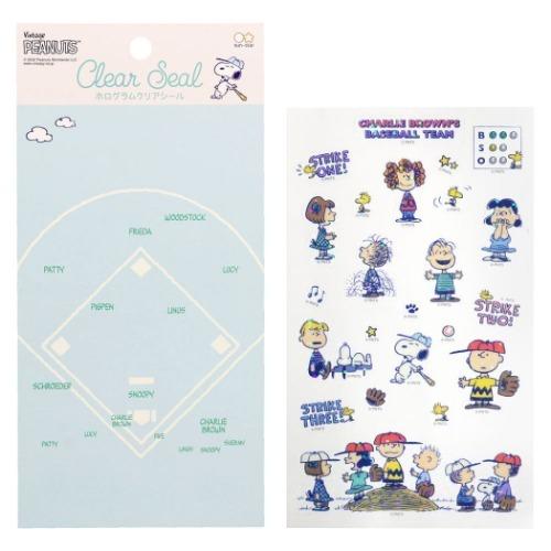 SNOOPY（スヌーピー） キャラクター シールシート ホログラム クリア