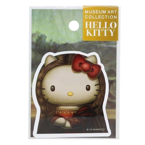 ハローキティ ステッカー サンリオ ビッグシール キャラクター ミュージアムアート モナリザ Stf キャラクターのシネマコレクション 通販 Yahoo ショッピング
