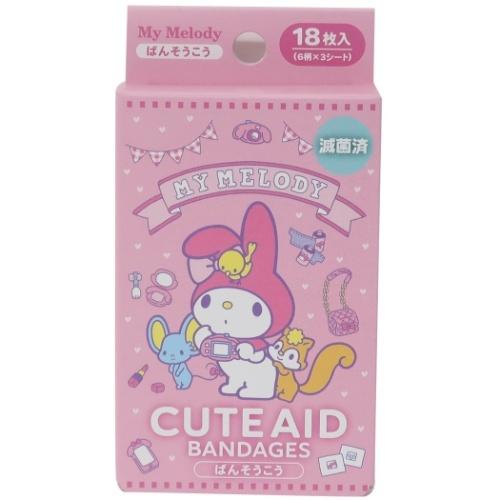 98円 高い素材 マイメロディ サンリオ キャラクター 絆創膏 キャラ ばんそうこう Ver2 サンタン