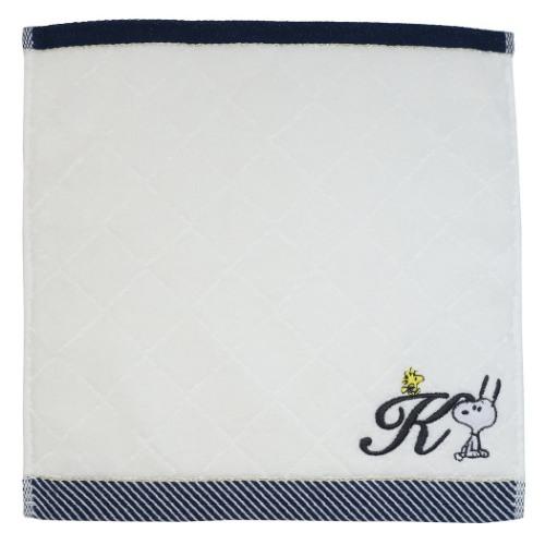 スヌーピー グッズ ミニタオル キャラクター エレガント イニシャル ハンカチタオル アルファベット K ピーナッツ キャラクターのシネマコレクション 通販 Paypayモール