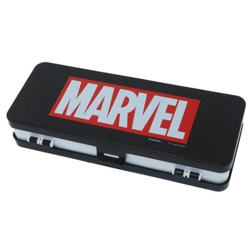 マーベル Marvel グッズ Wストレージ プラペンケース 筆箱 ブラックホワイト ツジセル キャラクターのシネマコレクション 通販 Paypayモール