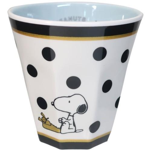 スヌーピー メラミンカップ Wプリント メラミン タンブラー かわいい739円 スケーター プレゼント ピーナッツ ドット 完売