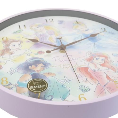 ディズニープリンセス キャラクター 壁掛け時計 インデックスウォール