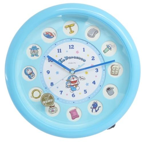 sanrio（サンリオ） アイムドラえもん キャラクター 壁掛け時計 丸窓