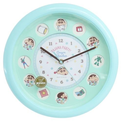 壁掛け時計 クレヨンしんちゃん 丸窓 ウォールクロック パジャマ インテリア 新生活準備雑貨 アニメキャラクター キャラクターのシネマコレクション 通販 Paypayモール