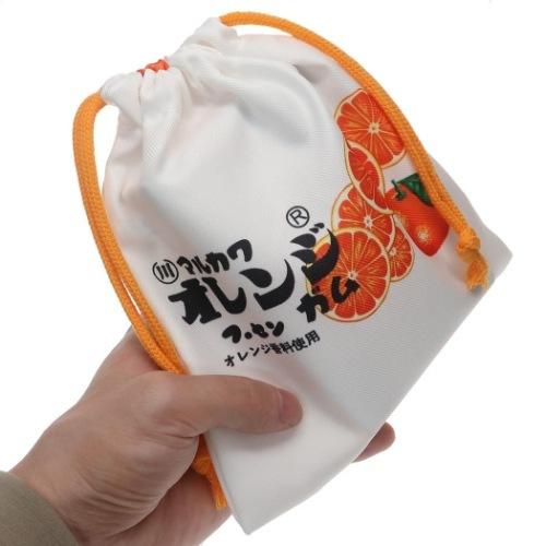 マルカワオレンジガム おやつパッケージ キャラクター 巾着袋 フラット きんちゃくポーチ ティーズファクトリー キャラクターのシネマコレクション 通販 Paypayモール