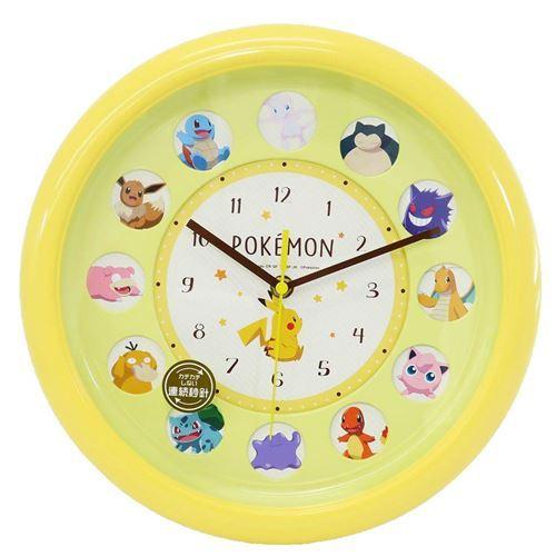 ポケモン アニメキャラクター 壁掛け 時計 丸窓 ウォール クロック