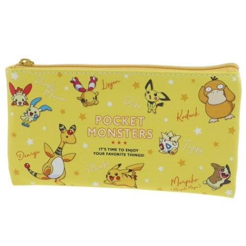 ポケモン フラットポーチ 平ポーチ カラーズ イエロー ポケットモンスター キャラクター グッズ キャラクターのシネマコレクション 通販 Paypayモール