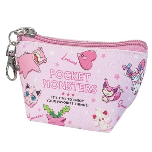 ミニポーチ 三角 カラビナ付き ポケモン 小物入れ ポケットモンスター カラーズ ピンク コインケース 小銭入れ キャラクターのシネマコレクション 通販 Paypayモール