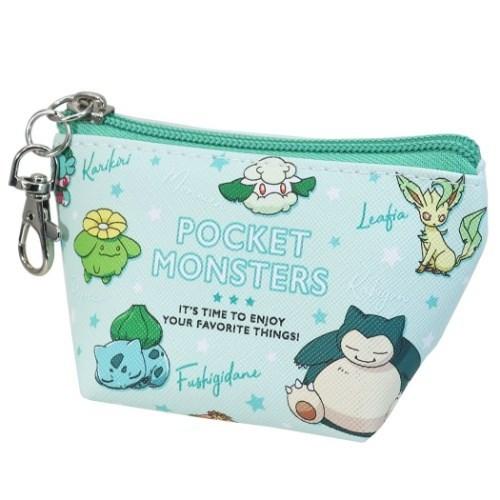 ポケモン グッズ ミニポーチ 三角 カラビナ付き キャラクター 小物入れ カラーズ グリーン ポケットモンスター キャラクターのシネマコレクション 通販 Paypayモール