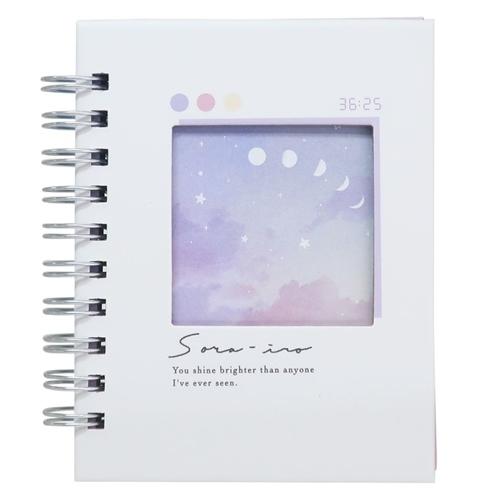 最安値挑戦 リングノート かわいい ミニ リングメモ ソライロ トゥインクルマーブル ティーズファクトリー329円 Aynaelda Com