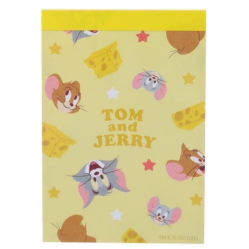 トムとジェリー メモ帳 ミニ メモ フェイシーズ イエロー ワーナー