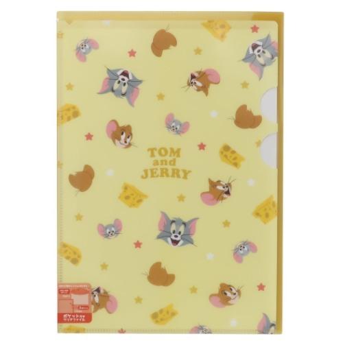 トムとジェリー ワーナーブラザース キャラクター クリアファイル ポケット付き ポケットファイル フェイシーズ イエロー ティーズファクトリー キャラクターのシネマコレクション 通販 Paypayモール