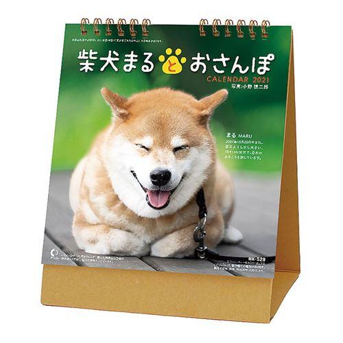 柴犬まるとおさんぽ 通販 カレンダー 21年 卓上 いぬ 犬グッズ キャラクターのシネマコレクション 通販 Paypayモール